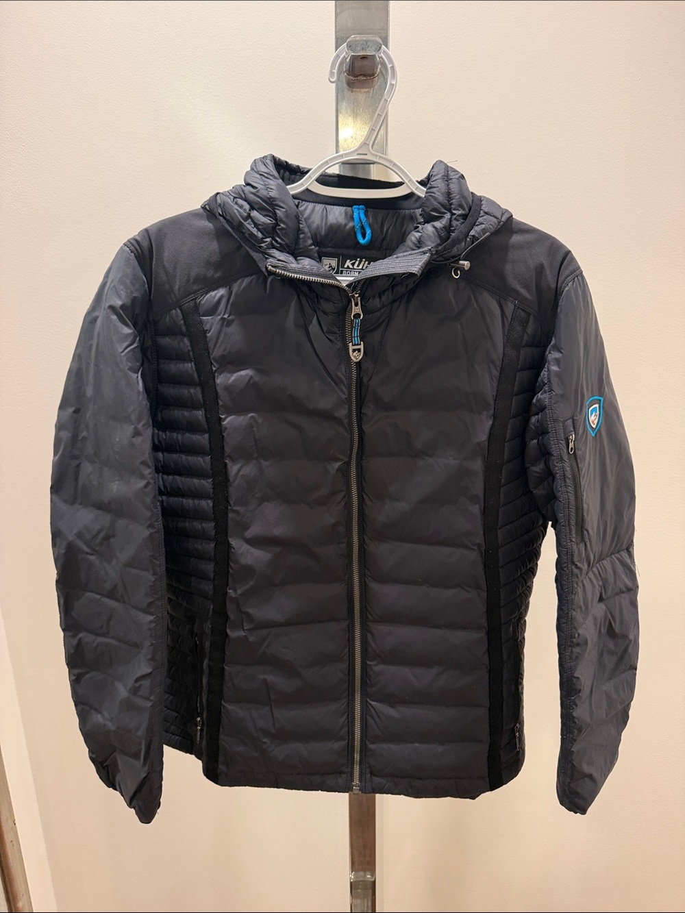 Kuhl Black Puffer Hooded Jacket